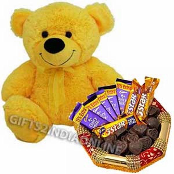 Chocolate and Teddy Hamper