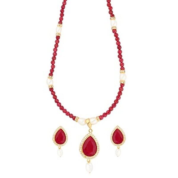 Charming Red Stone Necklace