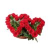 Twin heart arrangement of 20 Red Roses and 15 Red Roses