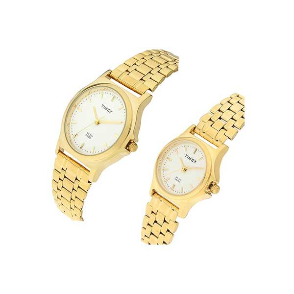 Timex Analog Gold Dial Unisex's Watch