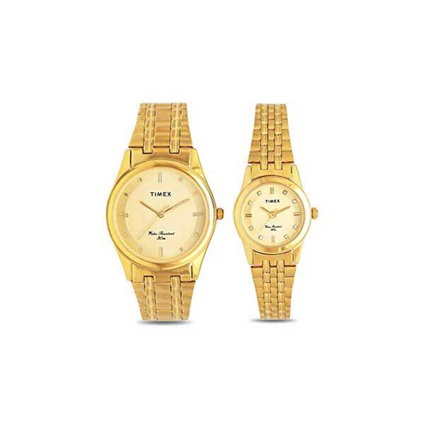 Timex Analog Golden Dial Unisex Watch
