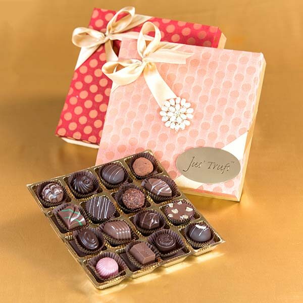Elegant Gift Box with Assorted Chocolate Truffles