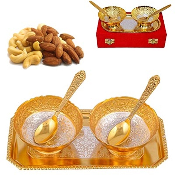  Silver Plated Dry Fruits Gift Set 