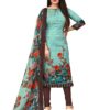 Rajnandini Women Cotton Un-Stitched Salwar Suit Material (Pista Green)