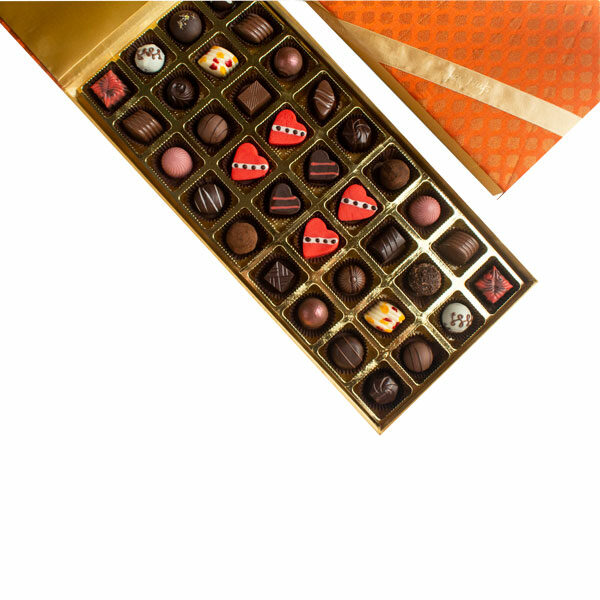 Assorted Chocolate Truffles Valentines Day Treat box of 36