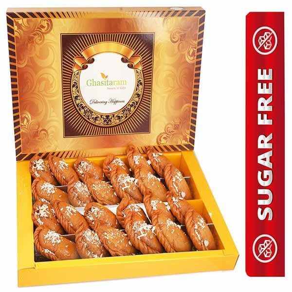 Ghasitaram's Sugarfree Sweets Gujiya Box